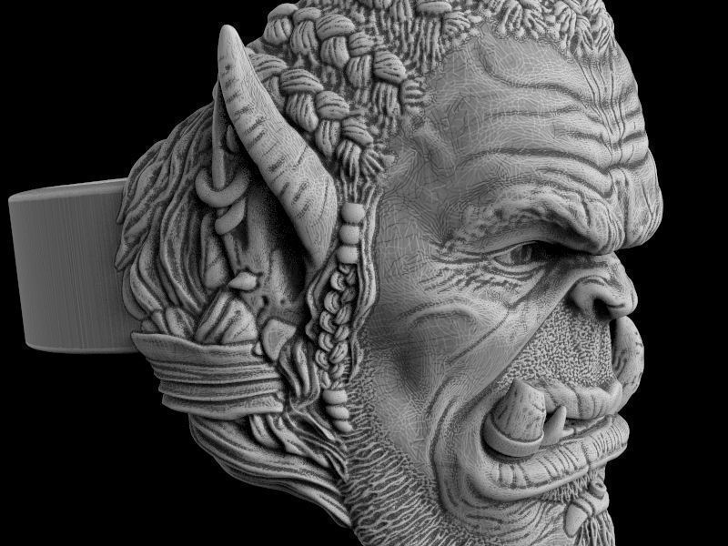 Durotan ring 3d model for 3d printing 3D print model 3D print model_10