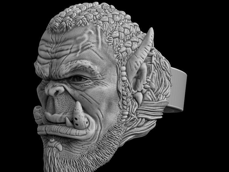 Durotan ring 3d model for 3d printing 3D print model 3D print model_8