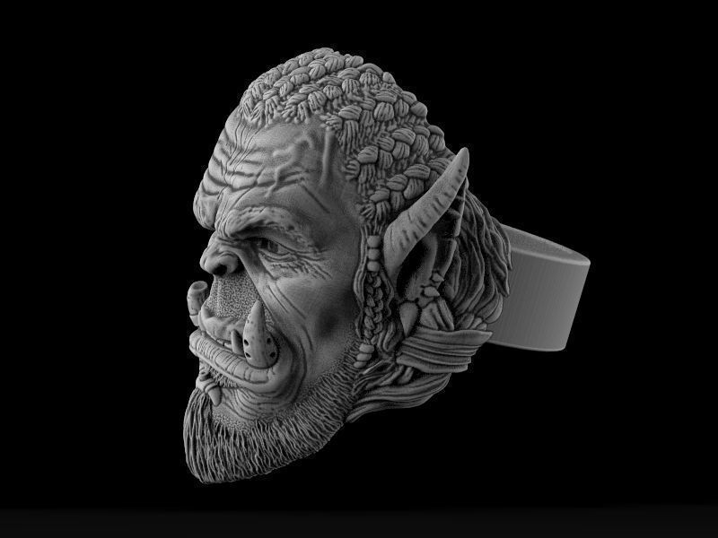 Durotan ring 3d model for 3d printing 3D print model 3D print model_3