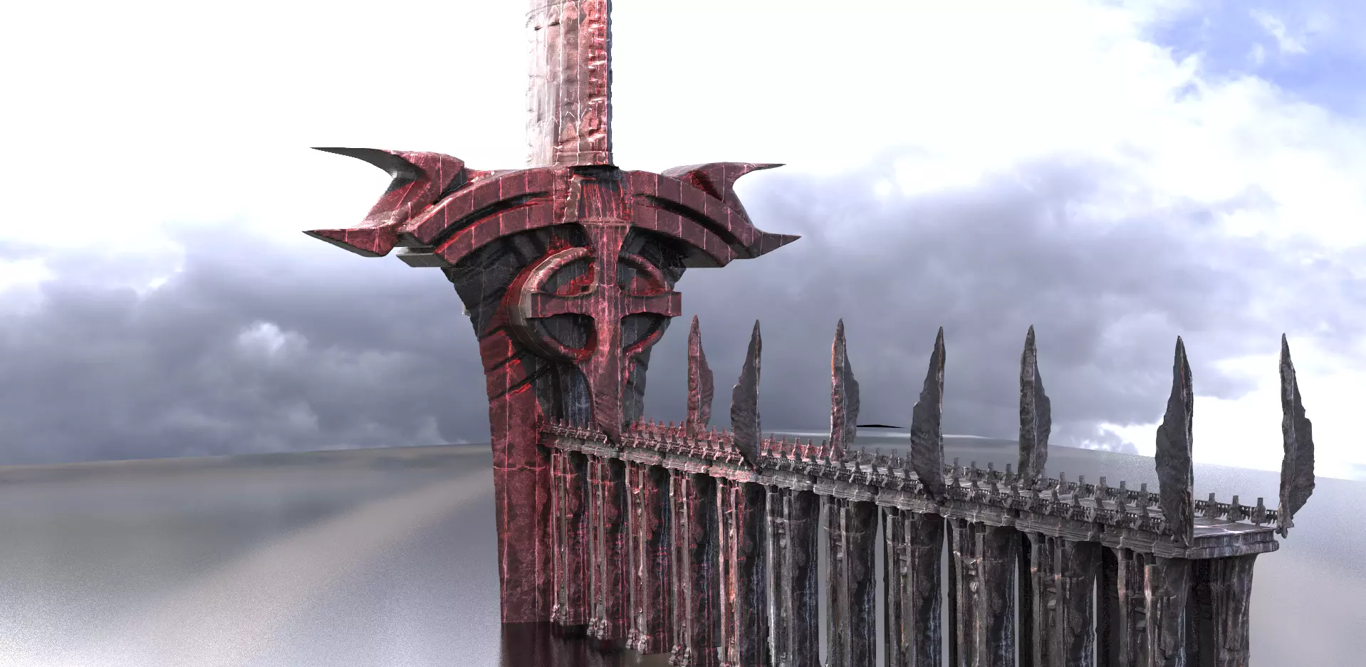 Dracula swords Oath Bridge 3D model_0
