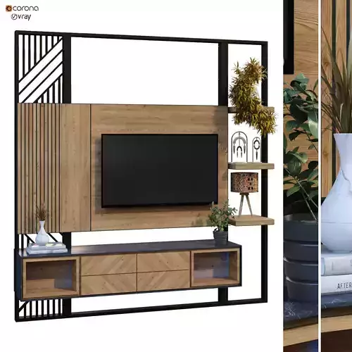 TV wall set 205