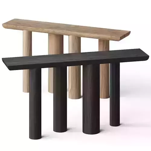 Crate and Barrel Bomen Oak Console Table