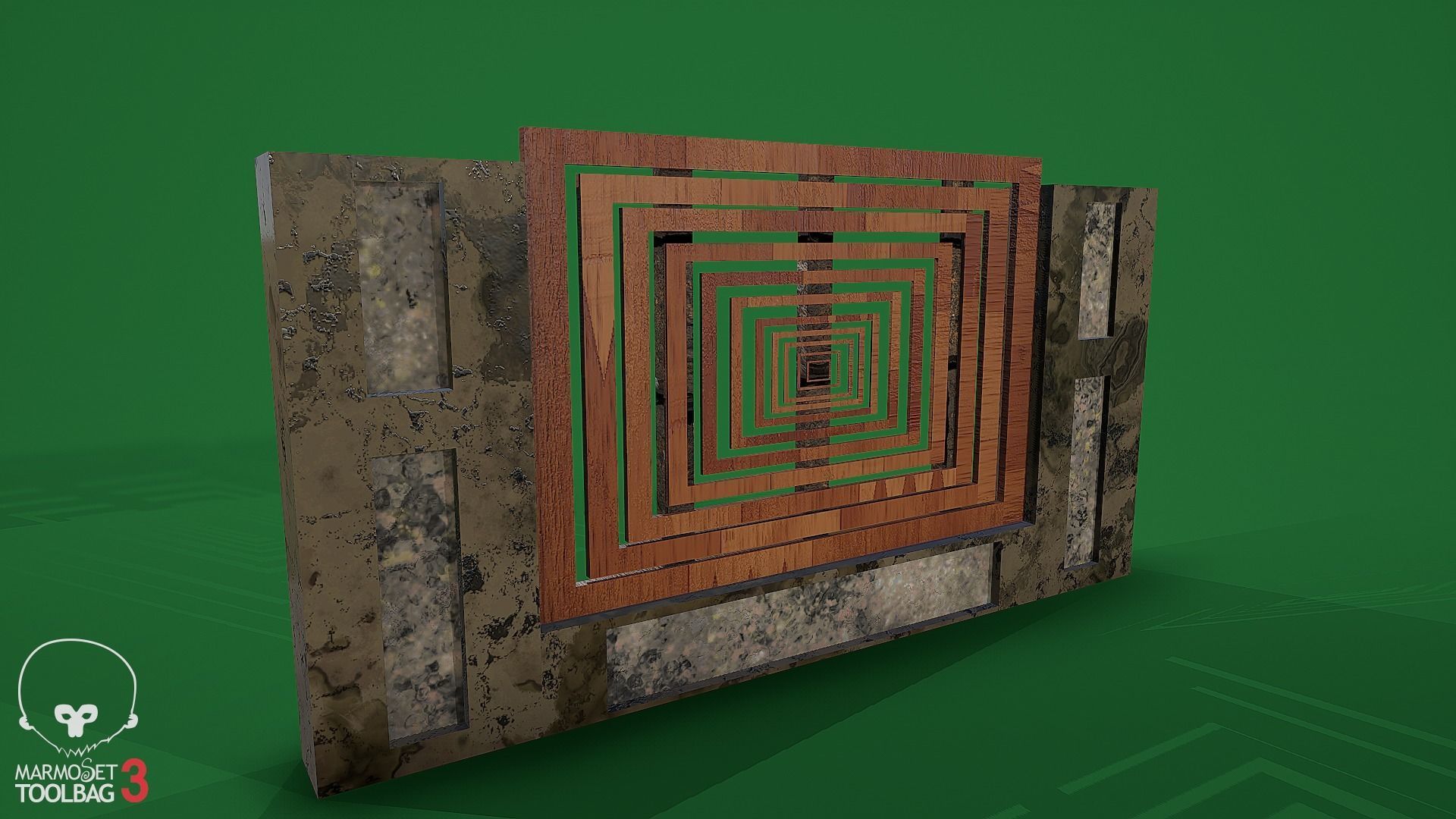 Collection of fences Low-poly 3D model_82