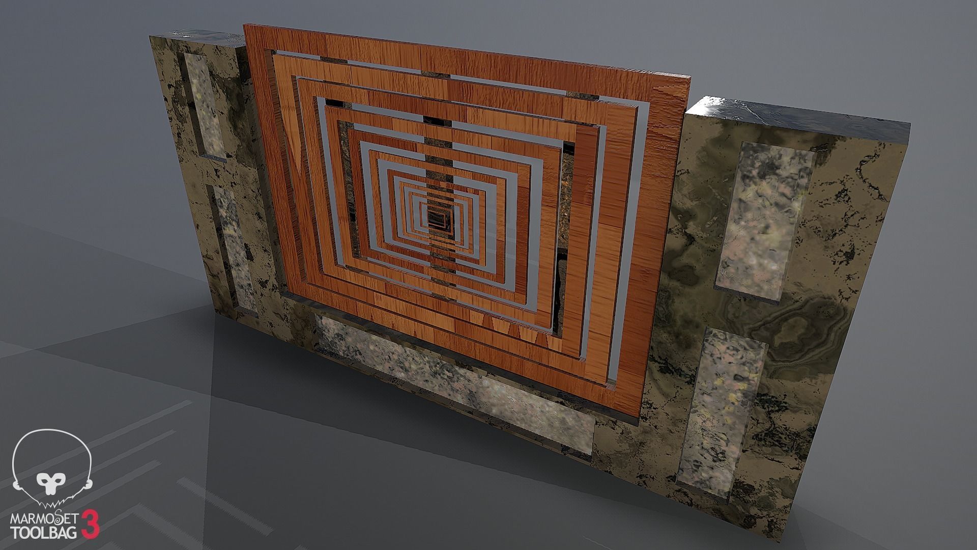 Collection of fences Low-poly 3D model_76