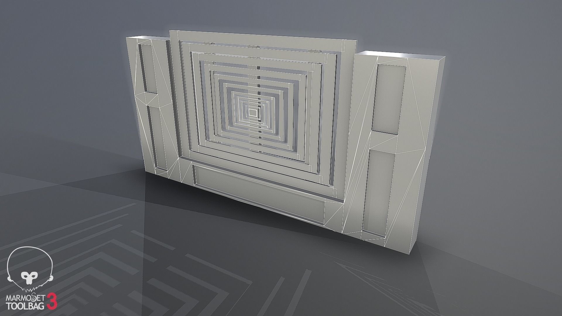 Collection of fences Low-poly 3D model_81