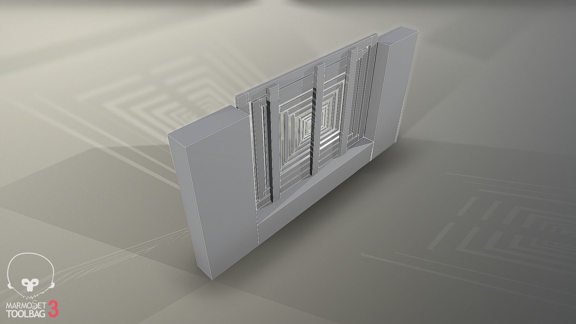 Collection of fences Low-poly 3D model_80