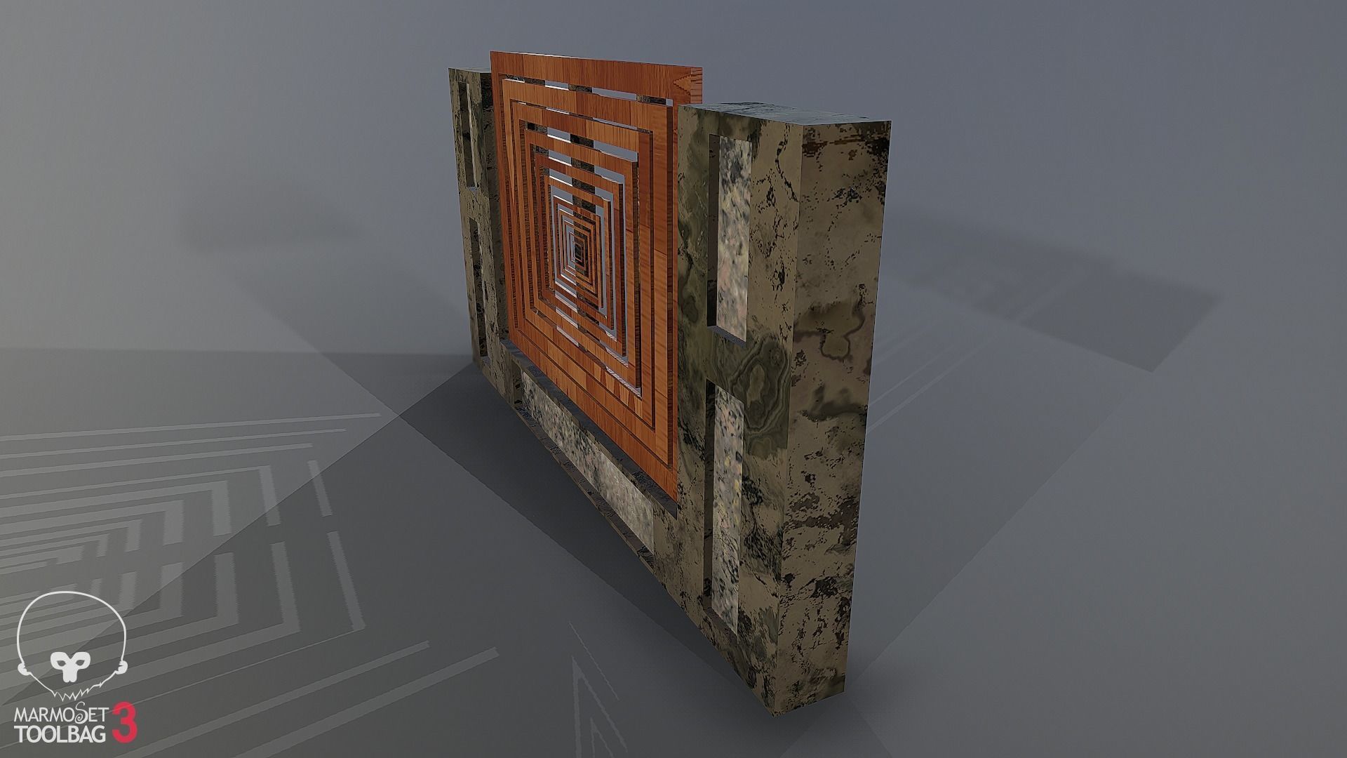 Collection of fences Low-poly 3D model_74