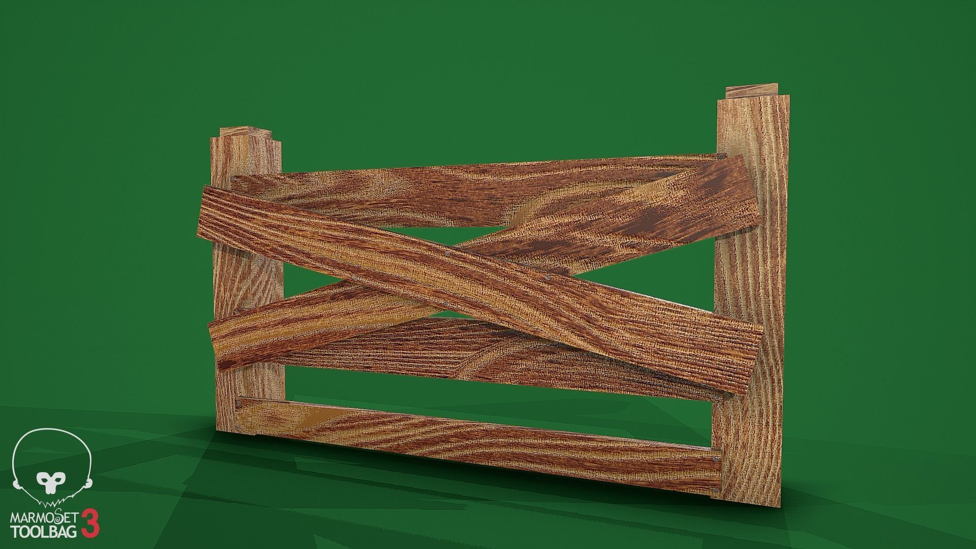 Collection of fences Low-poly 3D model_41