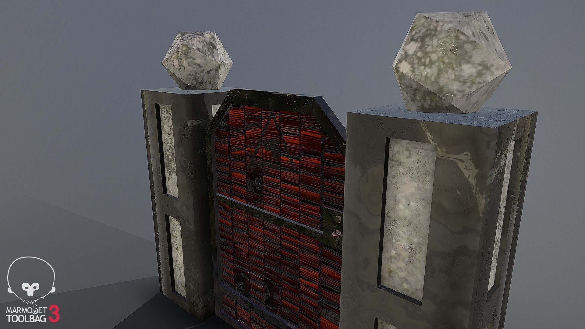 Collection of fences Low-poly 3D model_12