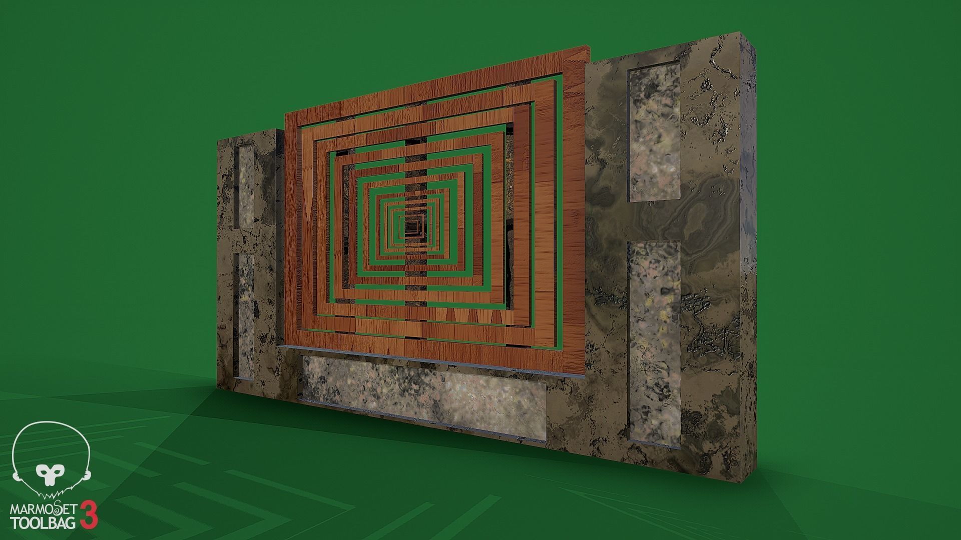 Collection of fences Low-poly 3D model_83