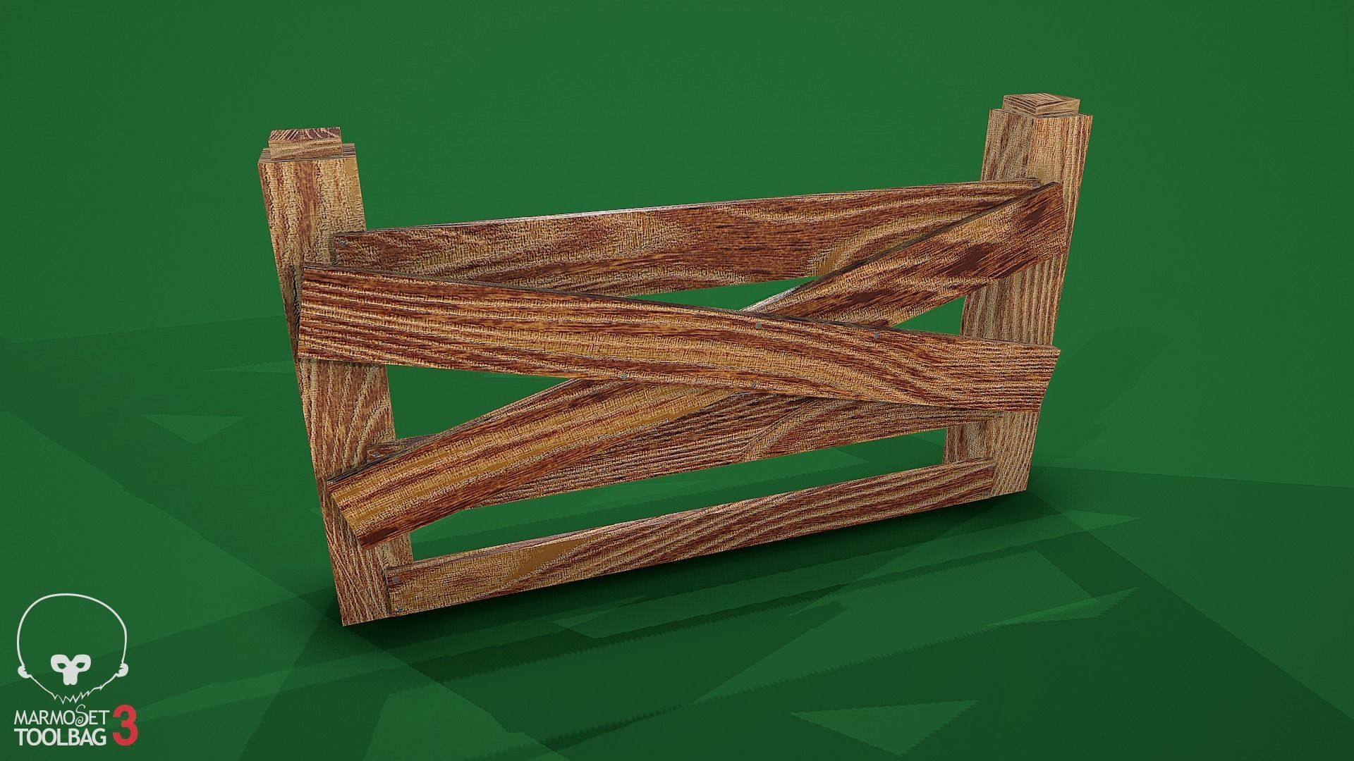 Collection of fences Low-poly 3D model_40