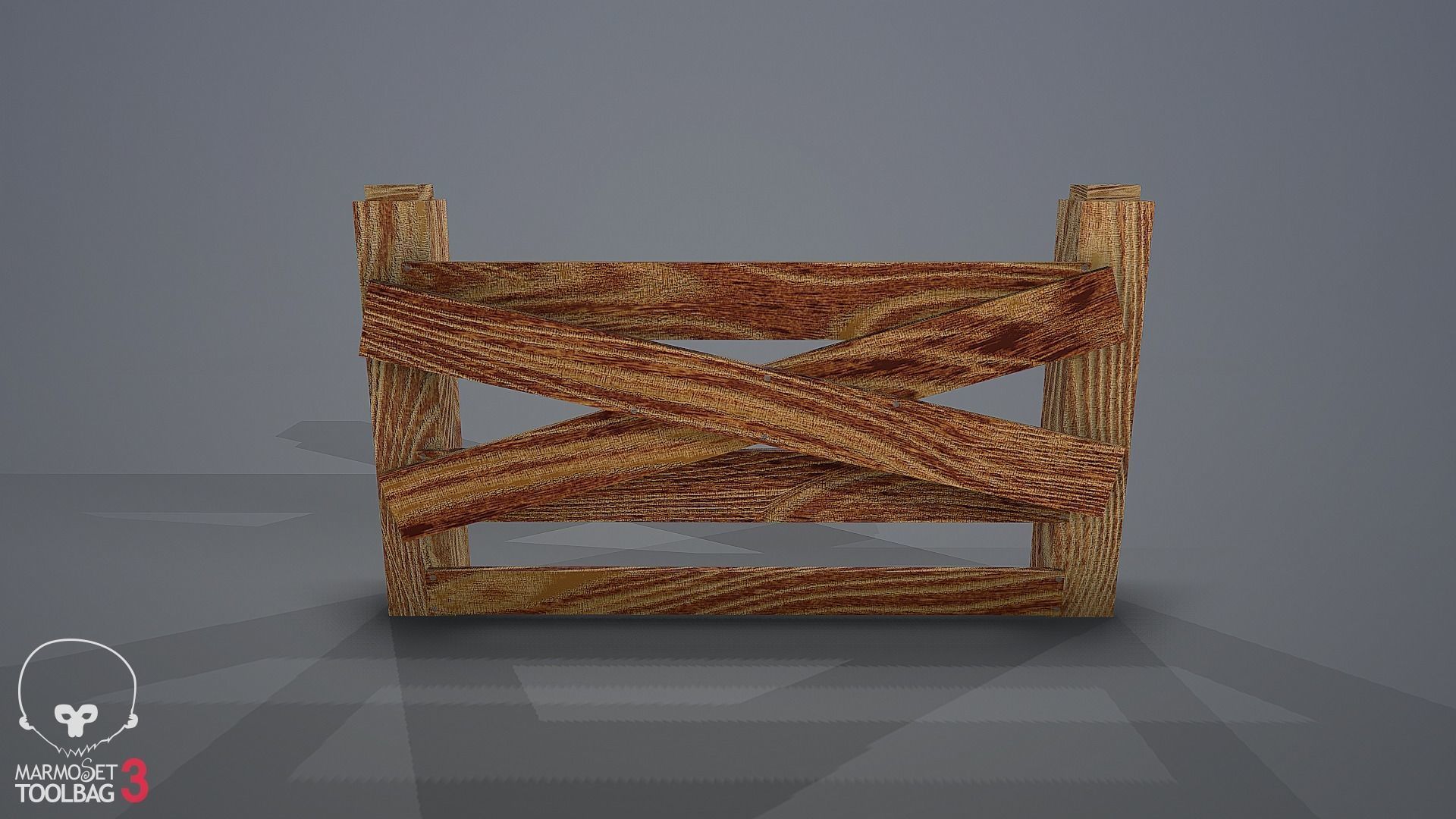 Collection of fences Low-poly 3D model_30