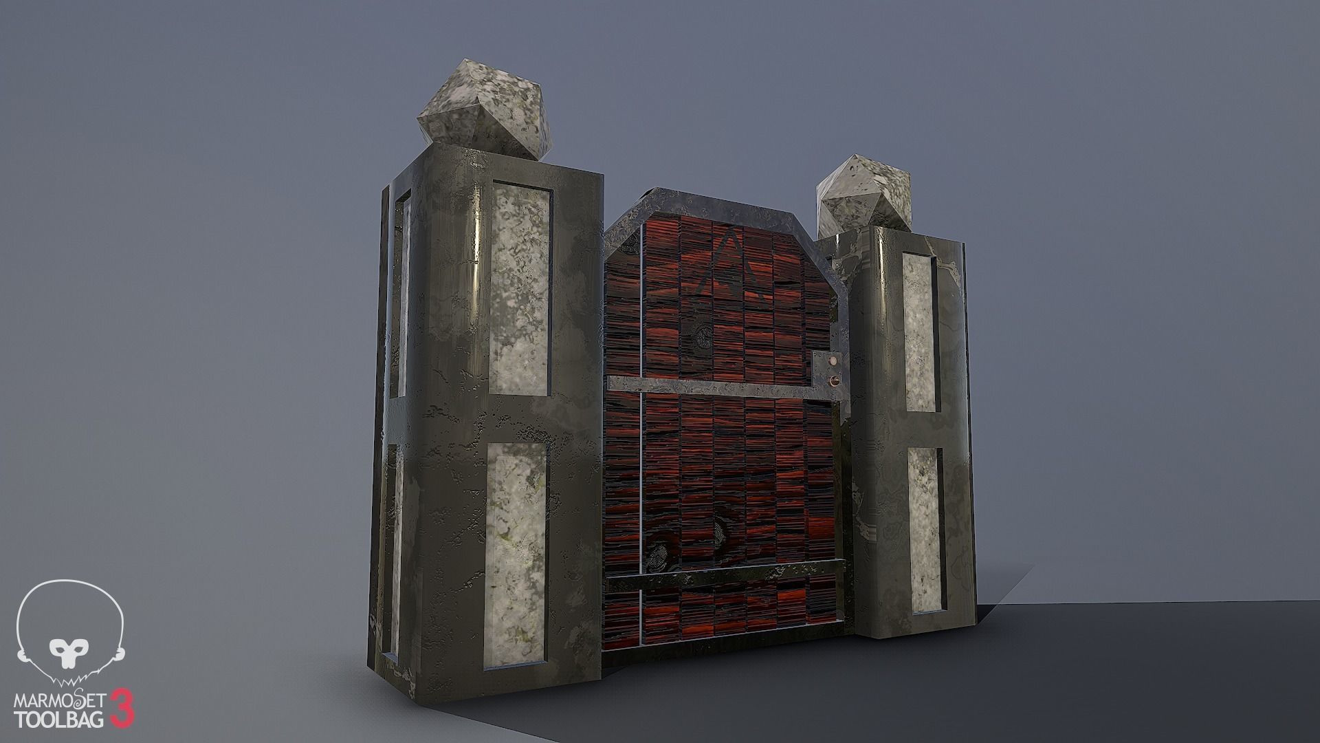 Collection of fences Low-poly 3D model_5