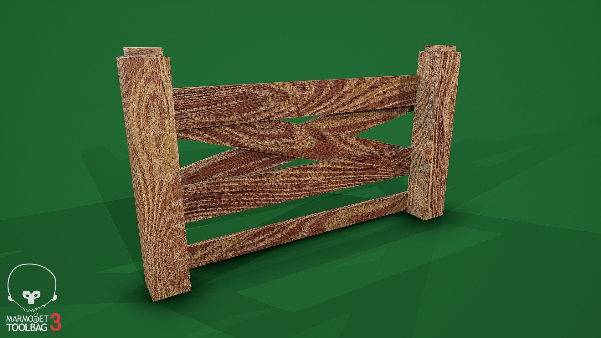 Collection of fences Low-poly 3D model_42