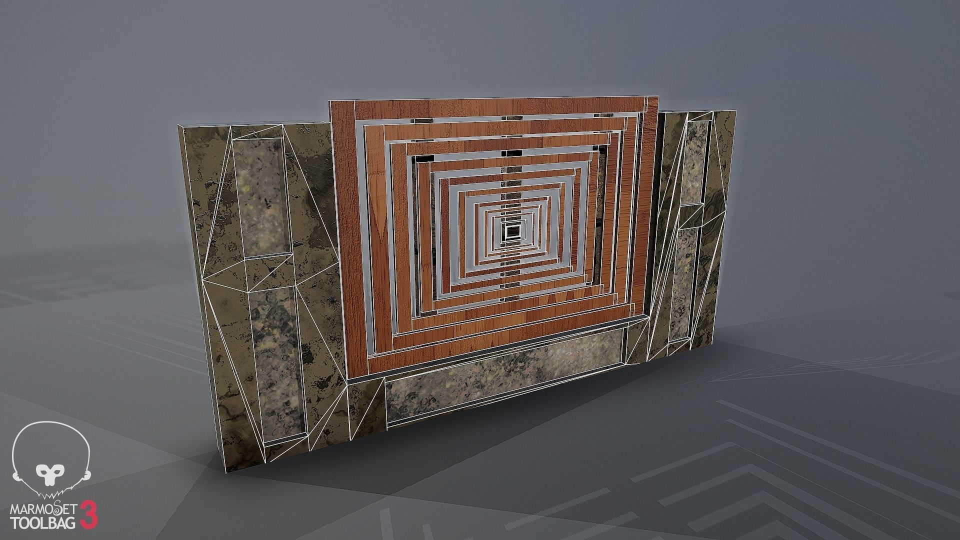 Collection of fences Low-poly 3D model_77