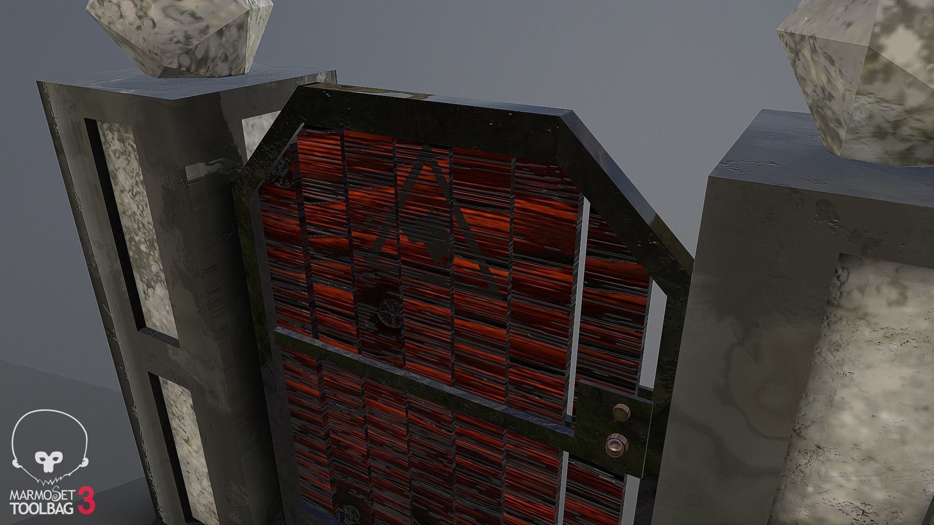 Collection of fences Low-poly 3D model_13