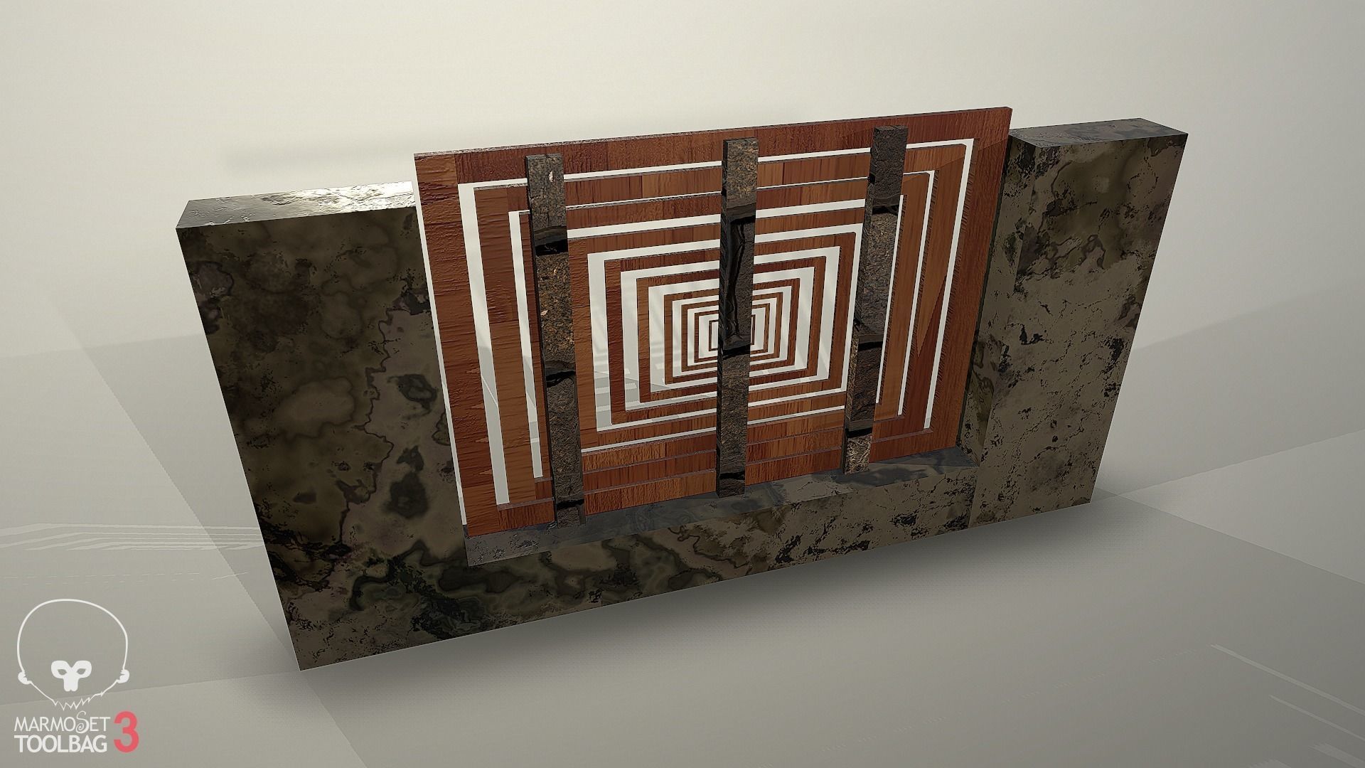 Collection of fences Low-poly 3D model_78