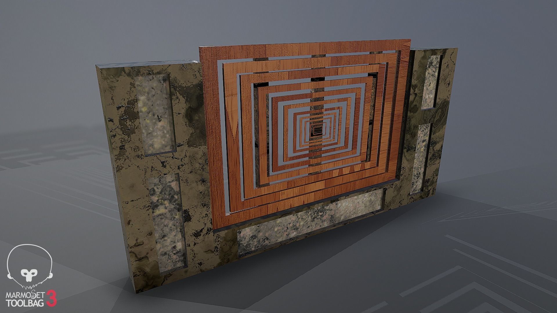 Collection of fences Low-poly 3D model_73