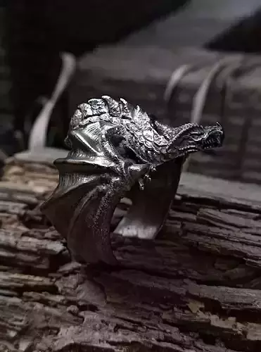 Dragon ring 3d model for 3d printing 3D print model