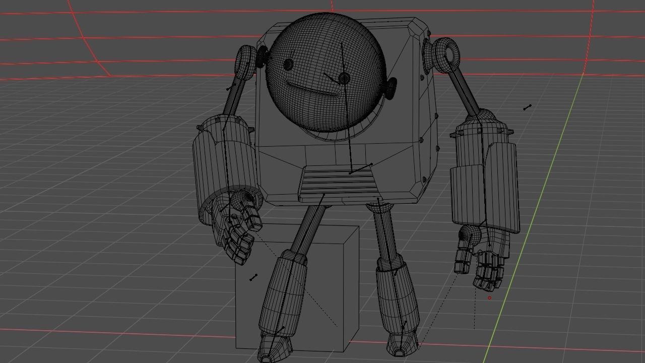 Toon robot rigged - animated character 3D model_21