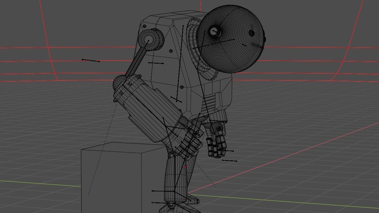 Toon robot rigged - animated character 3D model_22