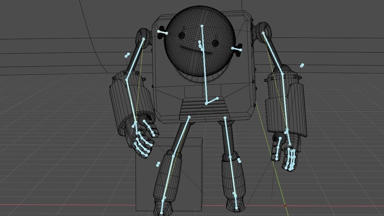 Toon robot rigged - animated character 3D model_26