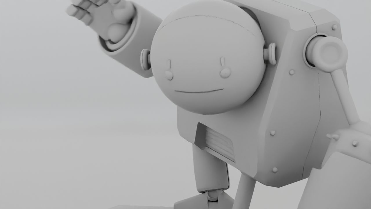 Toon robot rigged - animated character 3D model_20