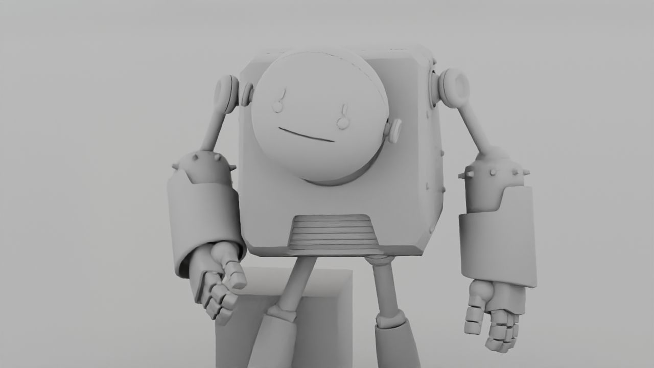 Toon robot rigged - animated character 3D model_18