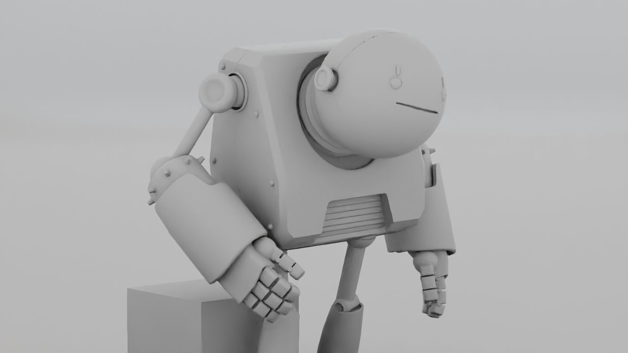 Toon robot rigged - animated character 3D model_14