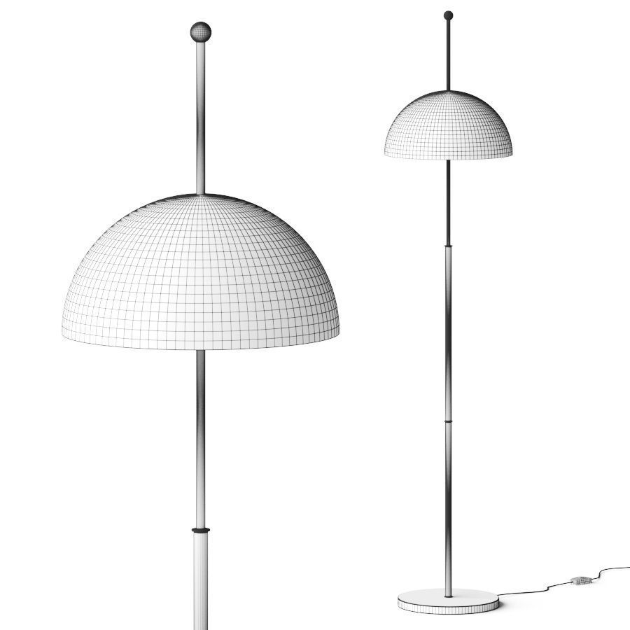 Arteriors Lockwood Floor Lamp 3D model_1