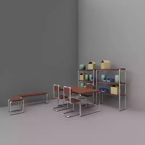 Office Set Pipe Style - No Texture