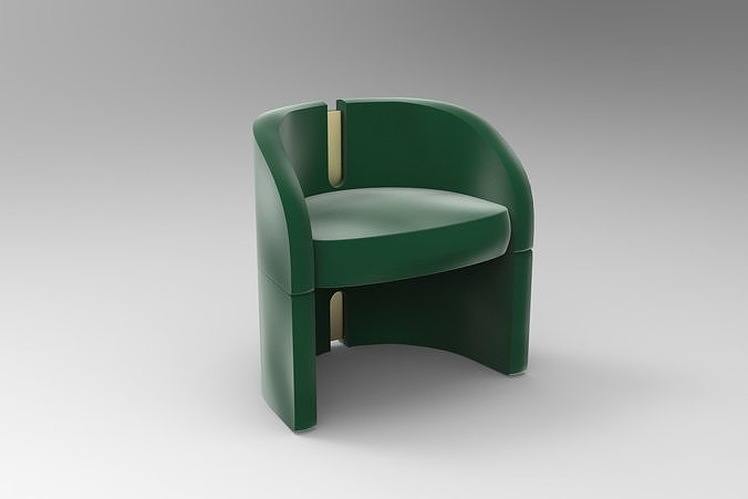 Isadora Dining Chair Low-poly 3D model