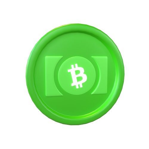 Cartoon Bitcoin Cash v1 001 Low-poly 3D model