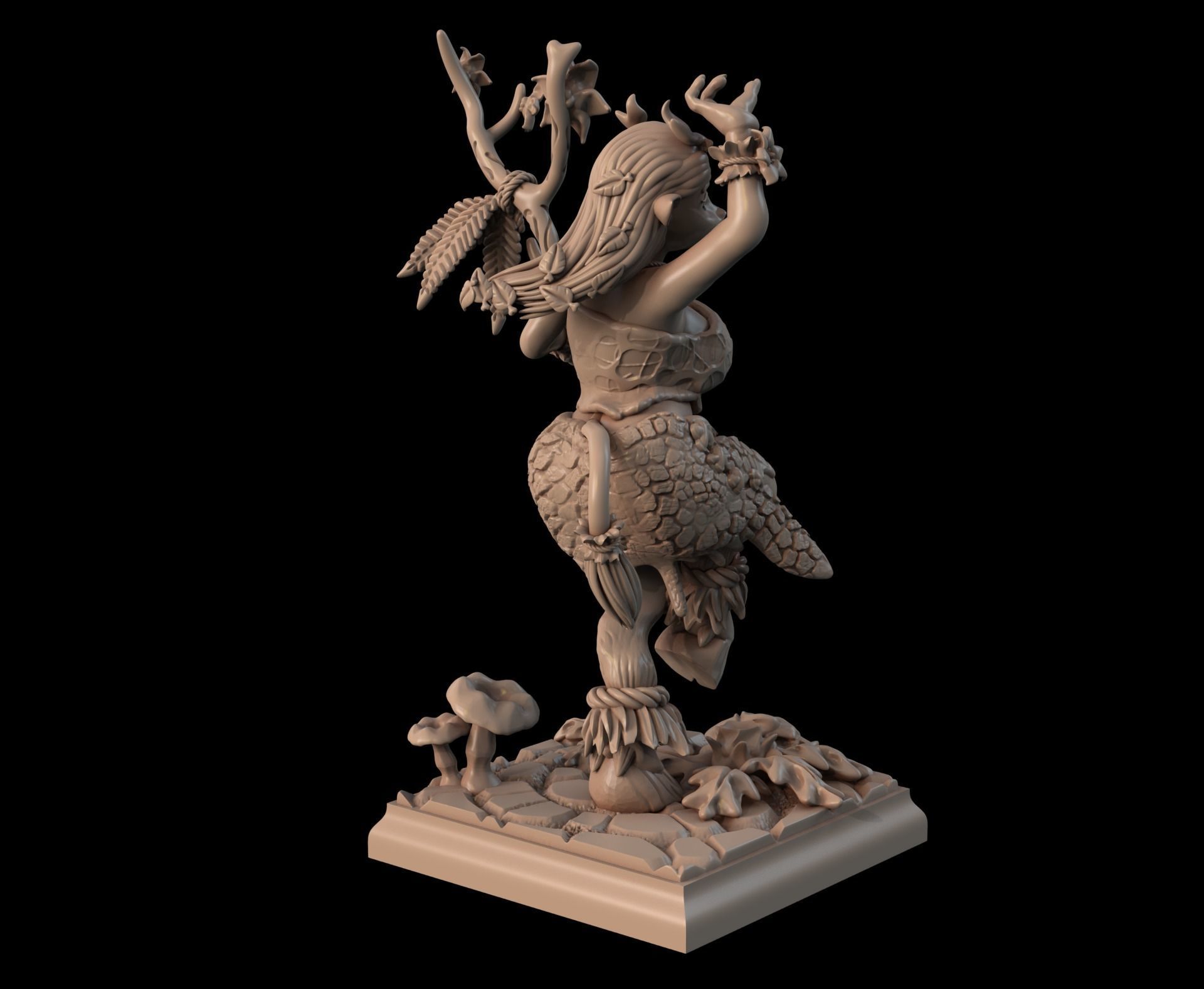 Dancing Furry Druid 3D print model_7