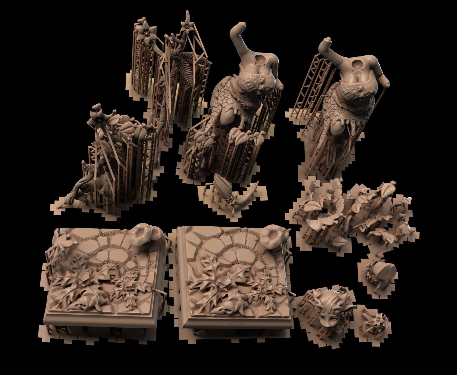 Dancing Furry Druid 3D print model_12