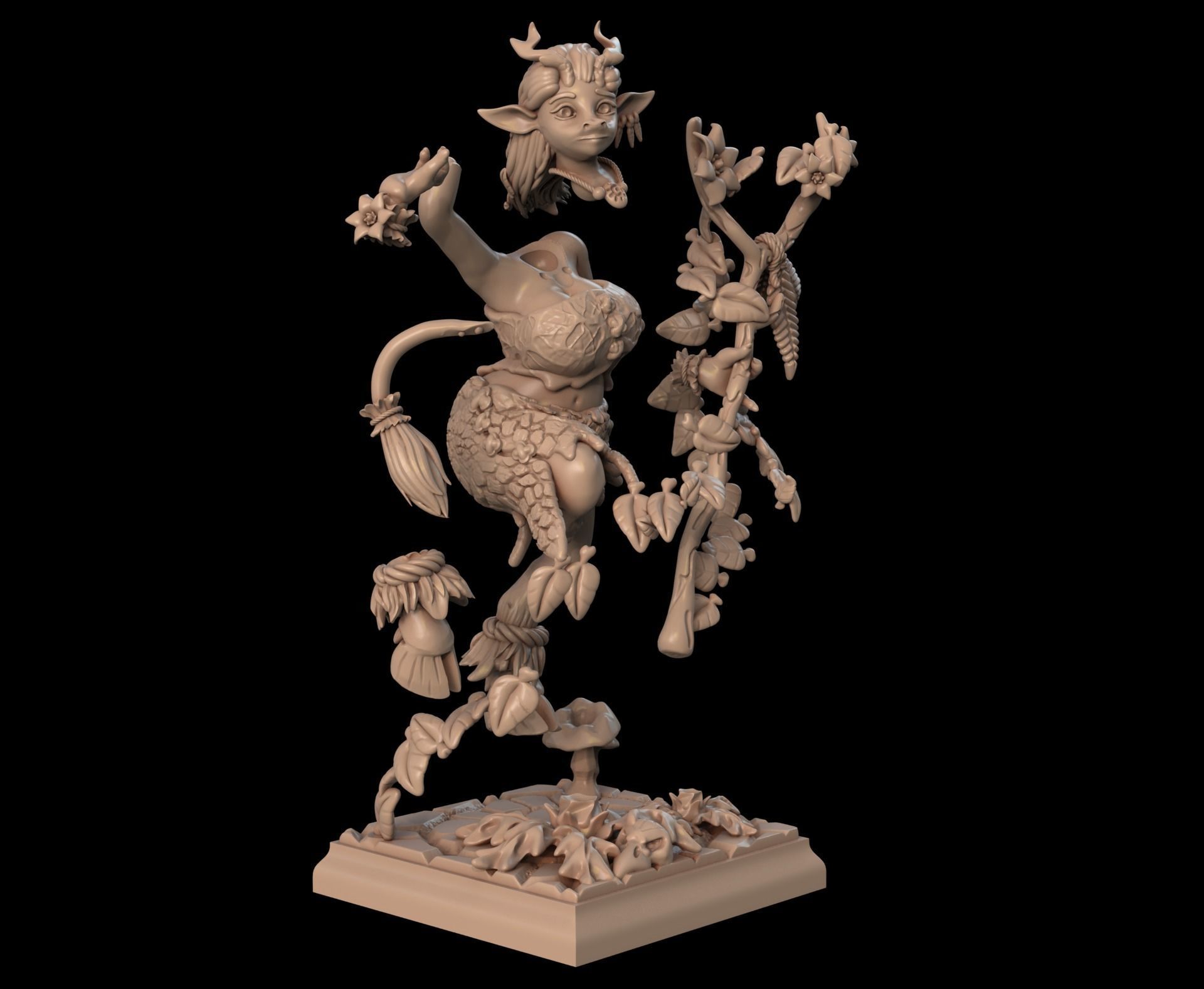Dancing Furry Druid 3D print model_10