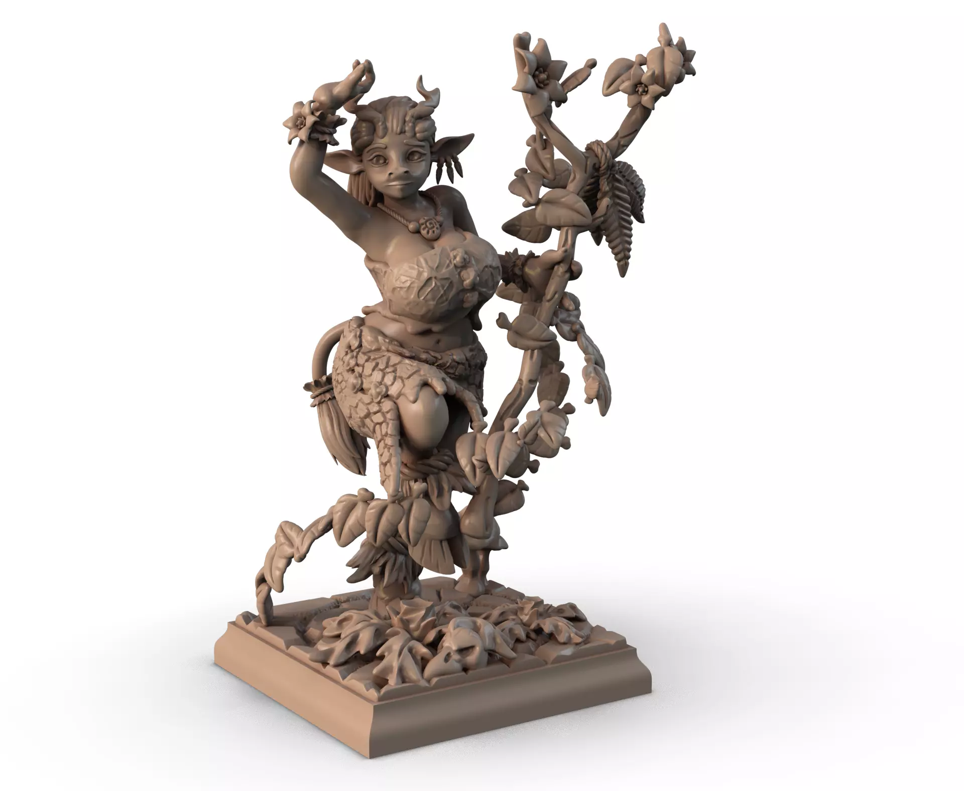 Dancing Furry Druid 3D print model_0