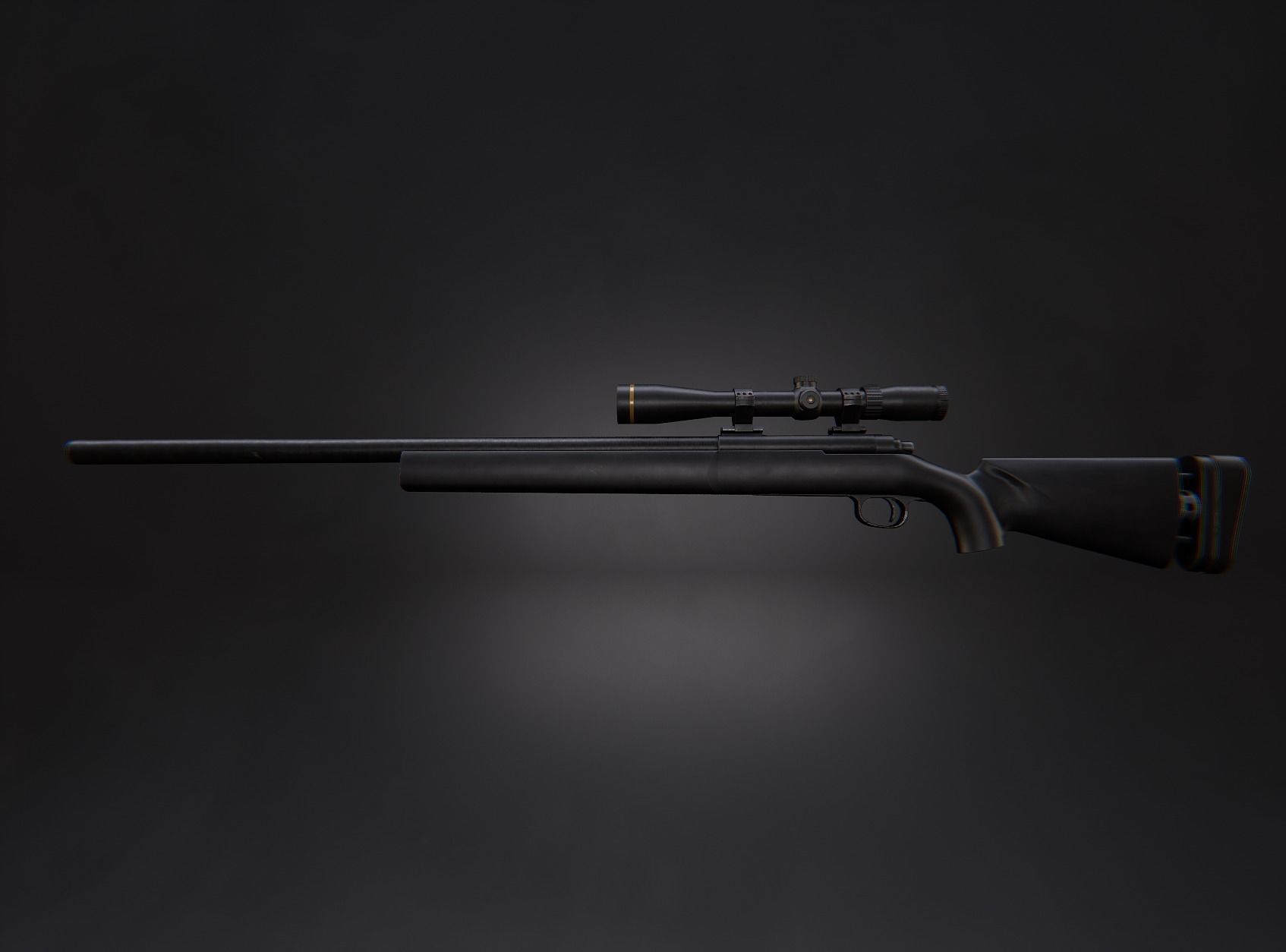 AAA M24 Game Ready PBR Low-poly 3D model_5