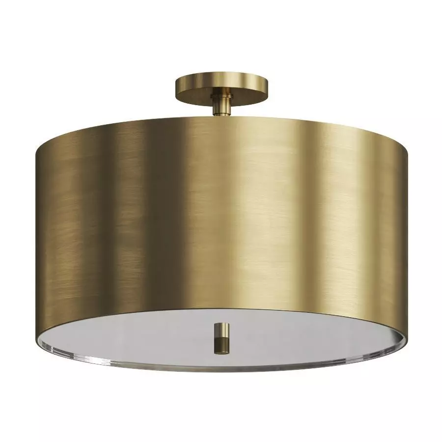 Arteriors Tarbell Semi-Flush Pendant Lamp 3D model_0