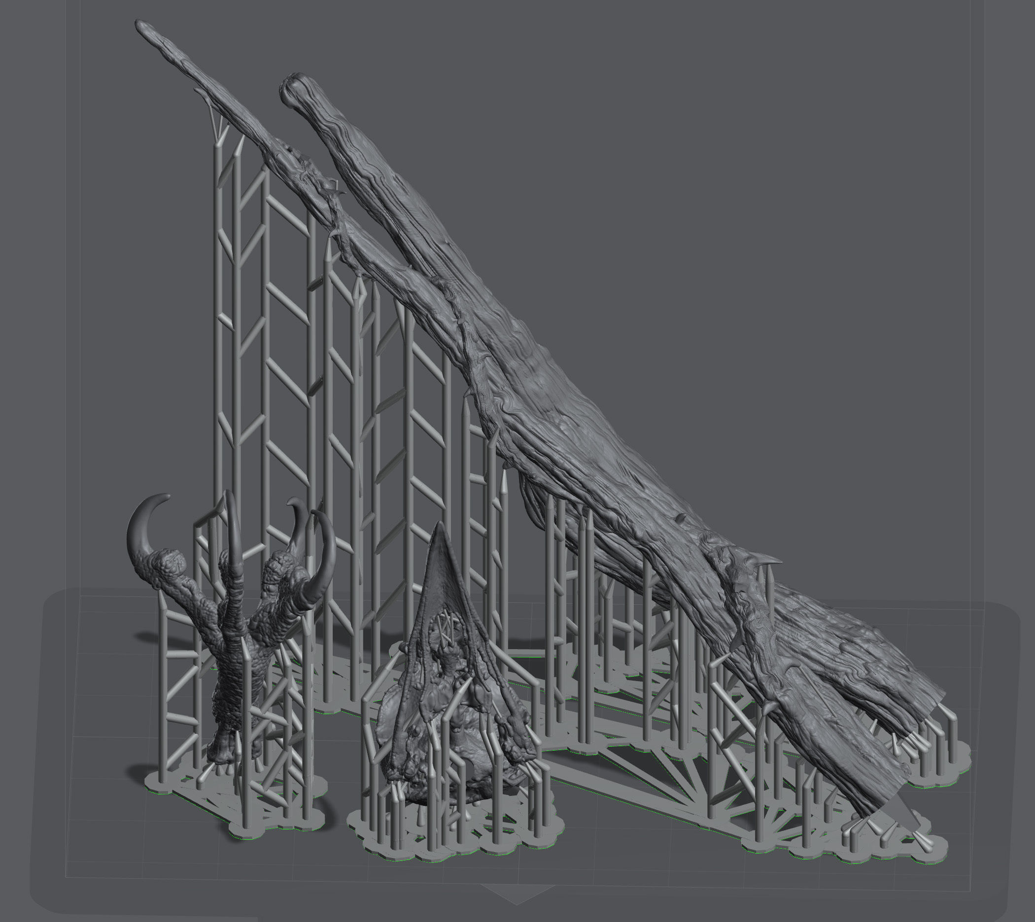 Dark Witch magic wand  3D print model_2