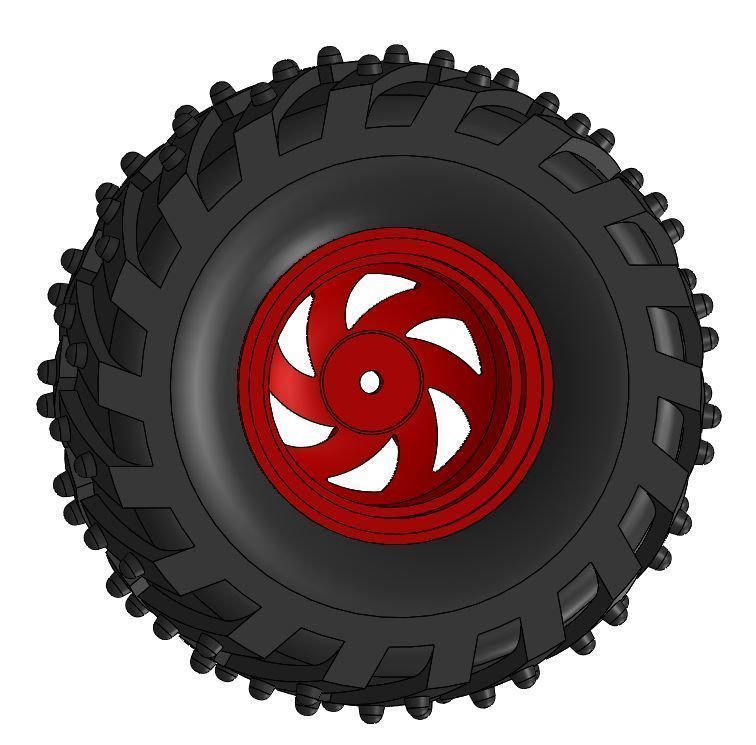 Wheel tire Dagu Wild Thumper 3D model_6