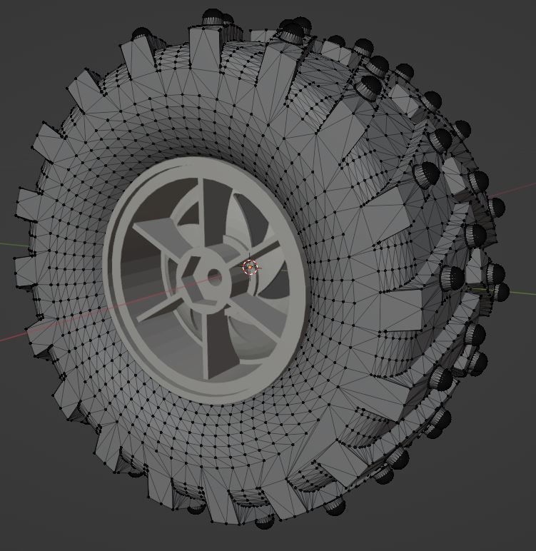 Wheel tire Dagu Wild Thumper 3D model_4