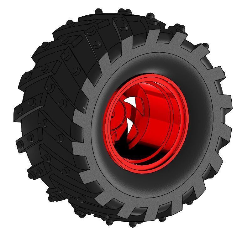 Wheel tire Dagu Wild Thumper 3D model_2