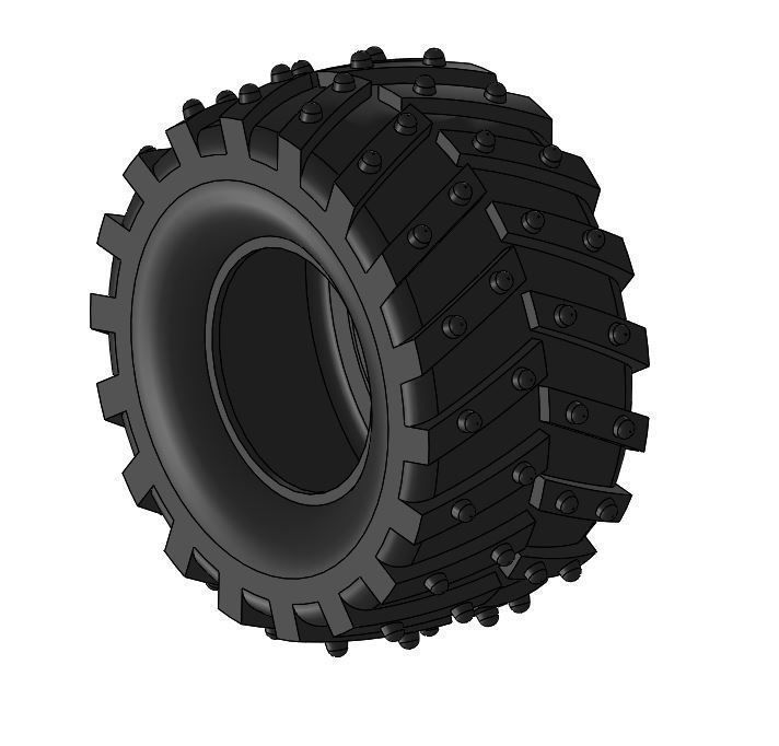 Wheel tire Dagu Wild Thumper 3D model_8