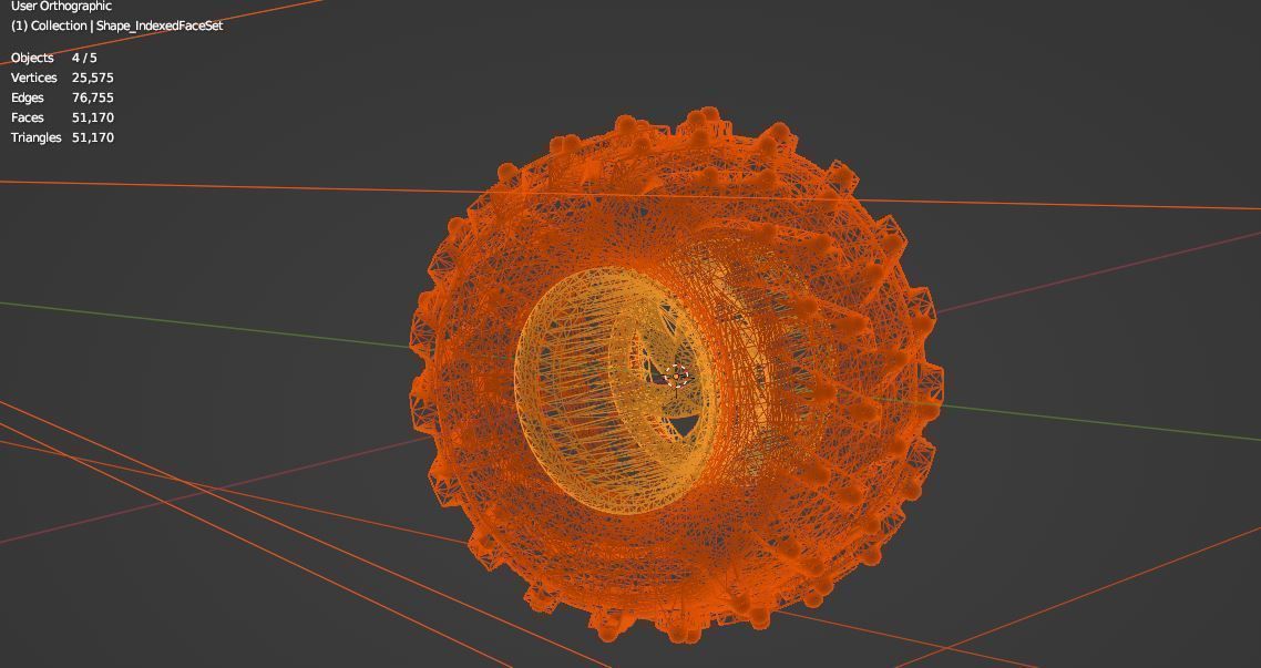 Wheel tire Dagu Wild Thumper 3D model_11