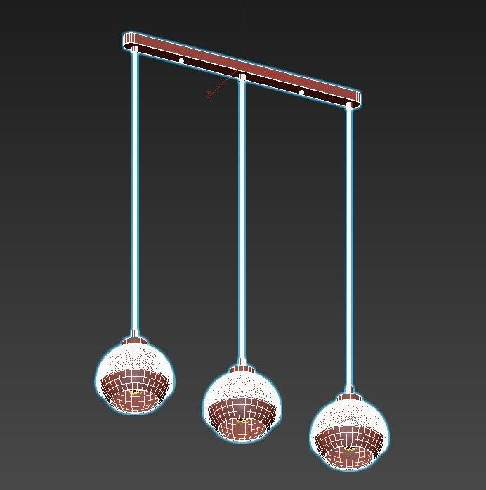 nocciola-50106-3 three light pendant 3D model_7