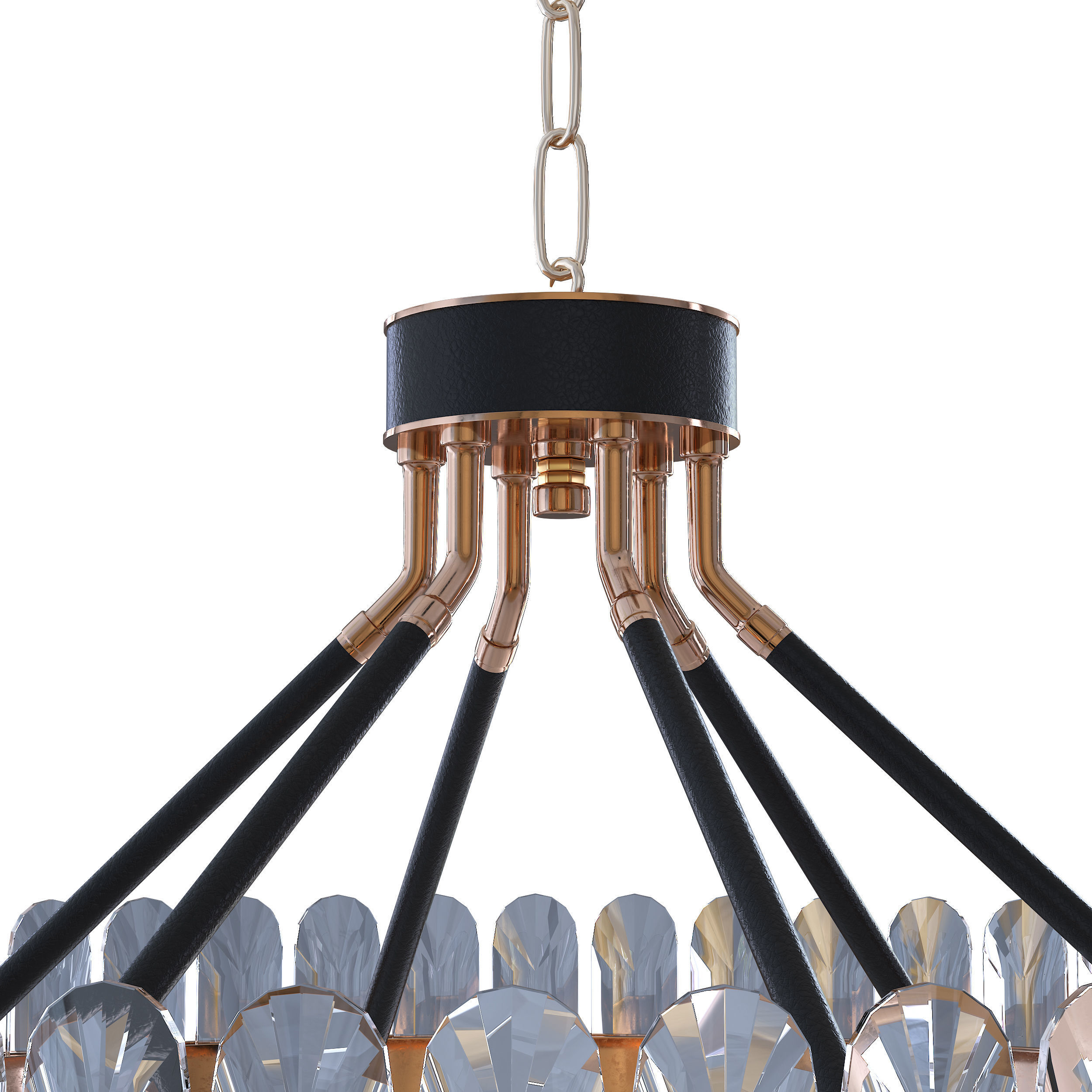 Argus Round Crystal Chandelier 3D model_3