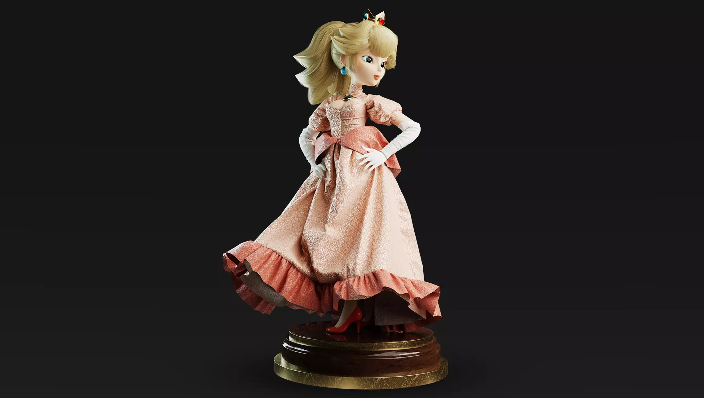 Princess Peach Free 3D model
