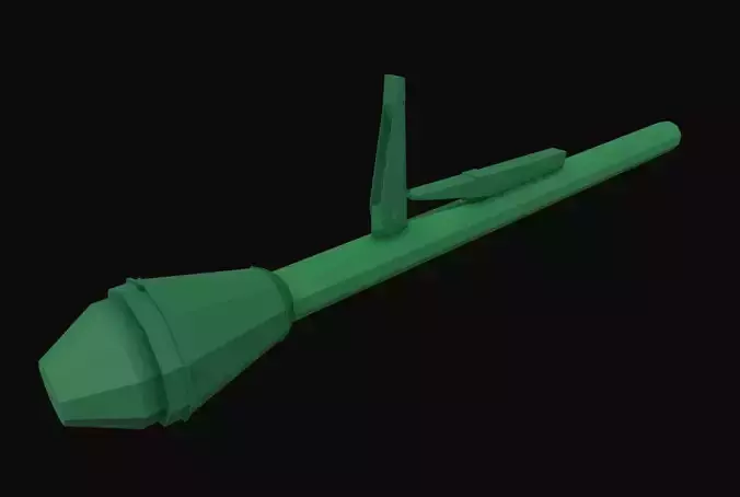 Panzerfaust Low Poly grenade launcher Low-poly 3D model