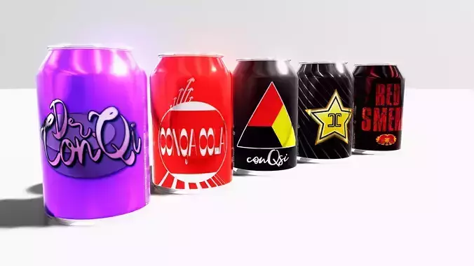 Soft drinks in openable cans